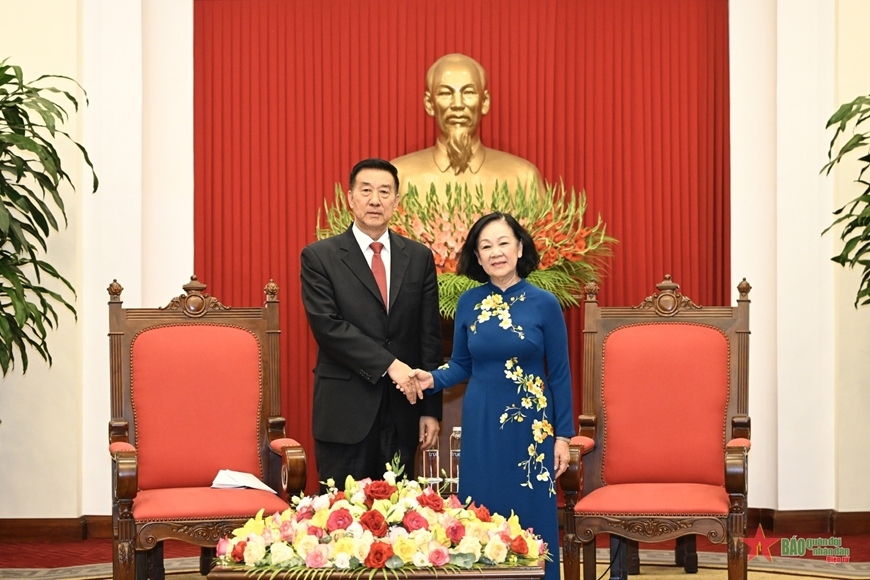 Bà Trương Thị Mai tiếp Đoàn đại biểu Chính hiệp Toàn quốc Trung Quốc