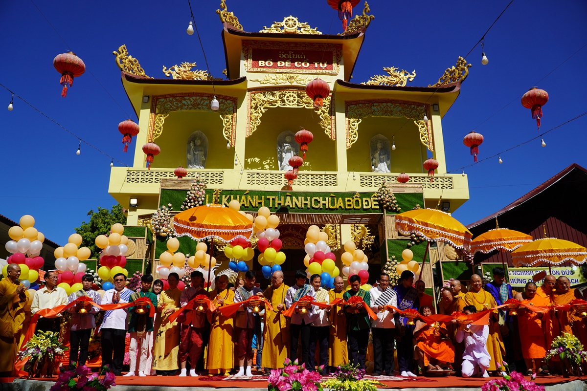 Khánh thành chùa Bồ Đề, một trong những biểu tượng đoàn kết Lào – Việt tại Lào