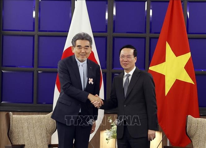 Chủ tịch nước Võ Văn Thưởng tiếp lãnh đạo Hiệp hội chuyên gia Nhật - Việt
