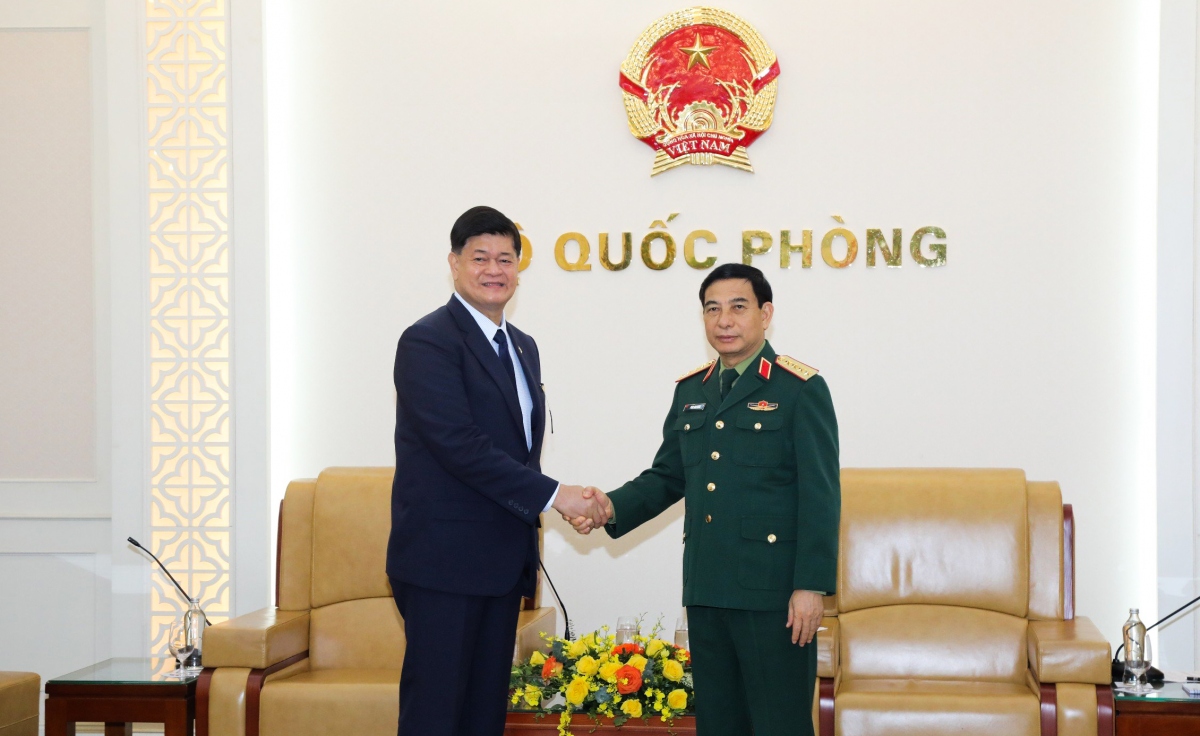 Đại tướng Phan Văn Giang tiếp Thứ trưởng Bộ Quốc phòng Philippines