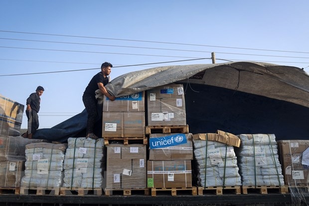 Thêm hàng chục xe chở hàng viện trợ nhân đạo dự kiến vào Gaza
