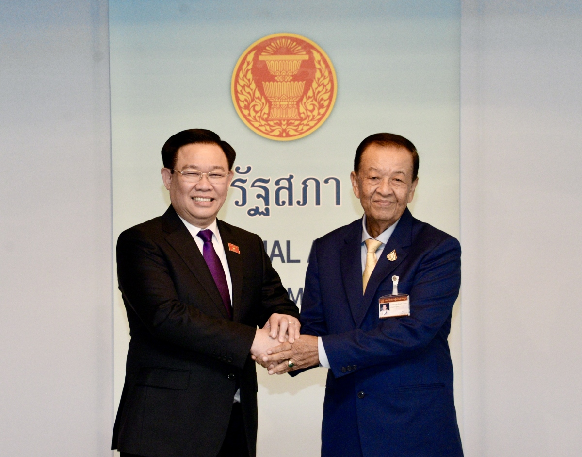 Chủ tịch Quốc hội Vương Đình Huệ hội đàm với Chủ tịch Quốc hội Thái Lan