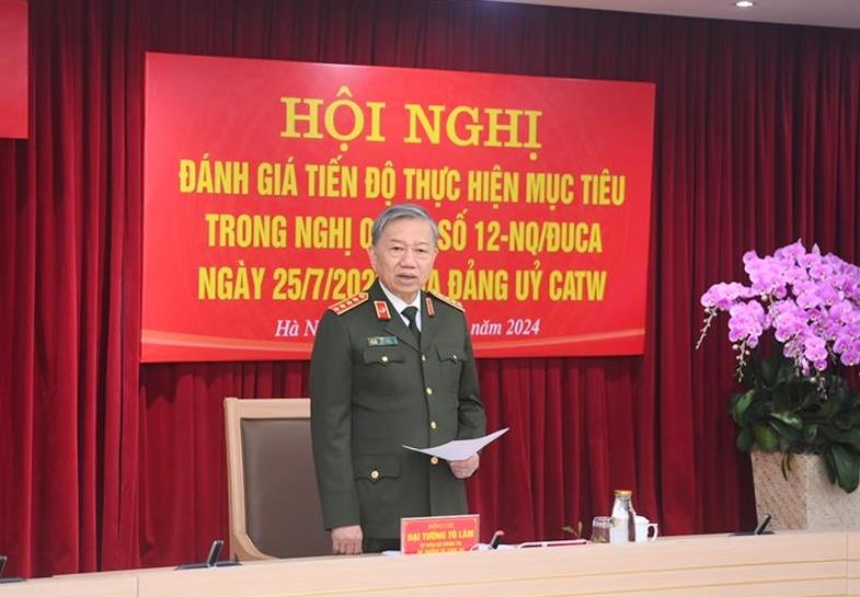 Bộ trưởng Tô Lâm chủ trì hội nghị đánh giá tiến độ xây dựng công an xã, thị trấn