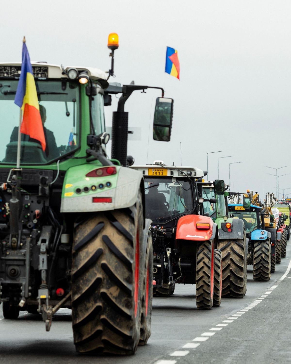 Nông dân, tài xế xe tải Romania tiếp tục biểu tình phản đối thuế, trợ cấp