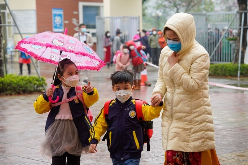 Nhiệt độ ngoài trời dưới 10°C học sinh mầm non, tiểu học ở Bắc Ninh được nghỉ