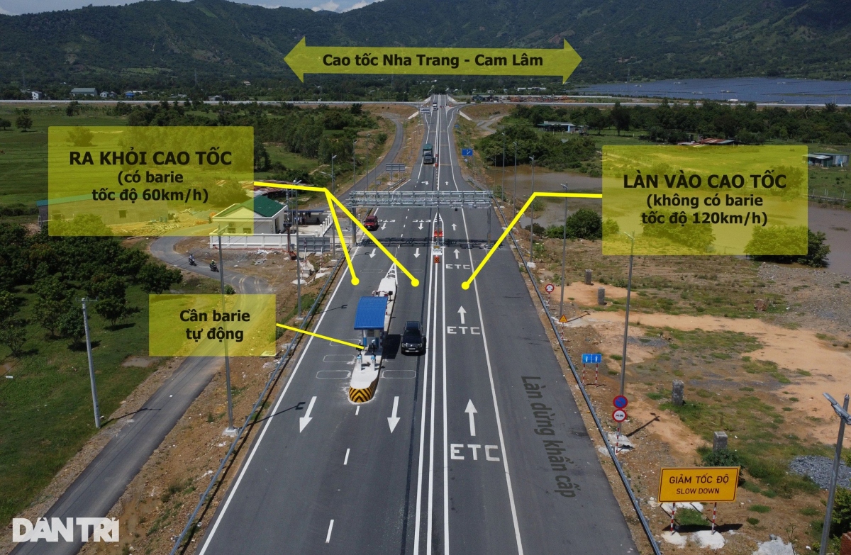 Việc thu phí không barie tại cao tốc Nha Trang-Cam Lâm, Cam Lâm-Vĩnh Hảo như thế nào?