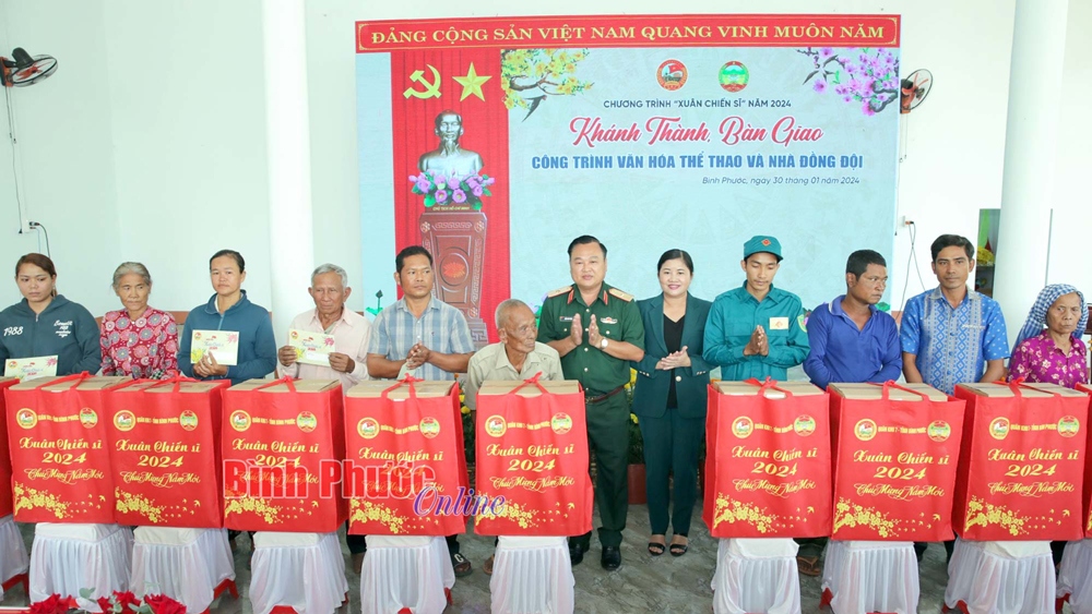 Nhiều hoạt động ý nghĩa Chương trình "Xuân chiến sĩ" ở Bình Phước