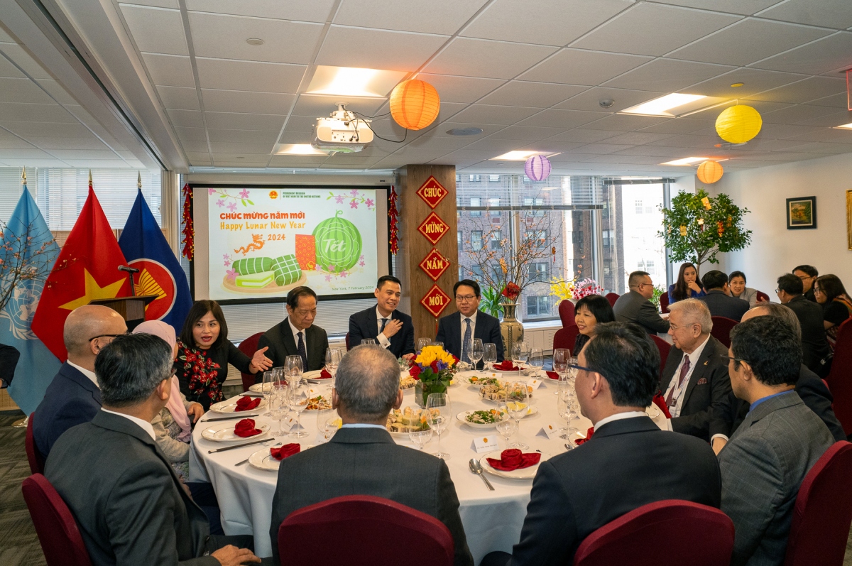 Phái đoàn Việt Nam tại Liên Hợp Quốc giới thiệu ẩm thực Tết tới bạn bè quốc tế