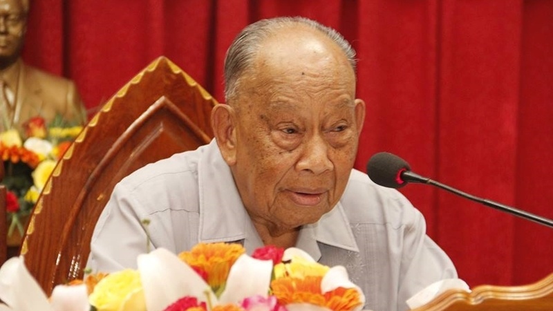 Tổng Bí thư, Chủ tịch nước chúc mừng 100 năm ngày sinh ông Khamtai Siphandone