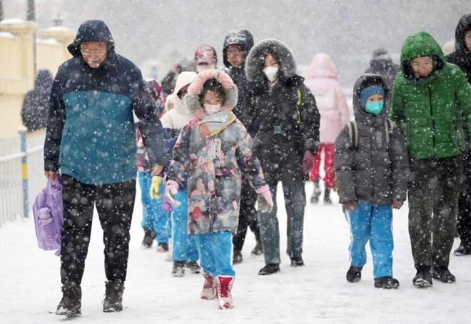 Sóng lạnh tràn vào miền Nam Trung Quốc, nhiệt độ giảm 20 độ C