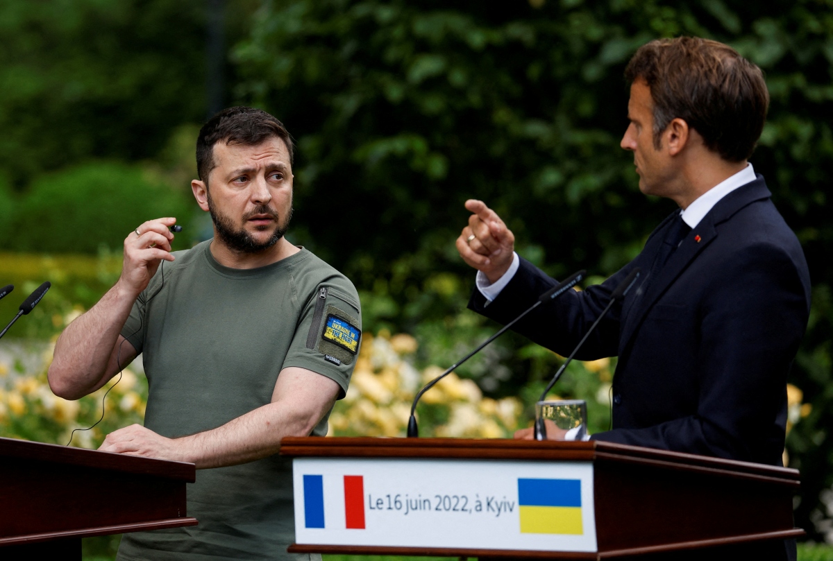 Tổng thống Zelensky nói quân Pháp không cần tham chiến tại Ukraine