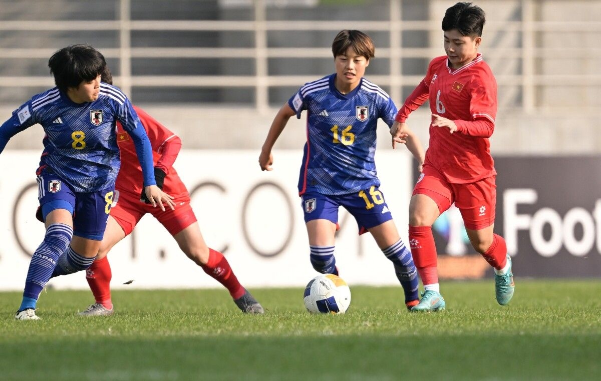 U20 nữ Việt Nam thua Nhật Bản 0-10 ngày ra quân giải U20 nữ châu Á