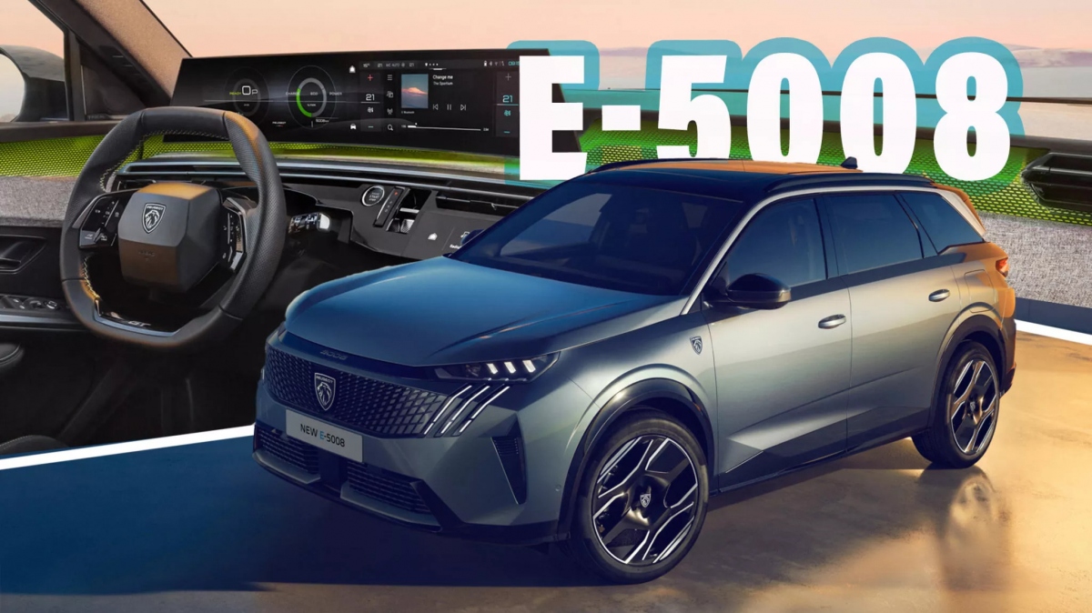 Khám phá chiếc SUV điện 7 chỗ ngồi Peugeot E-5008 2025