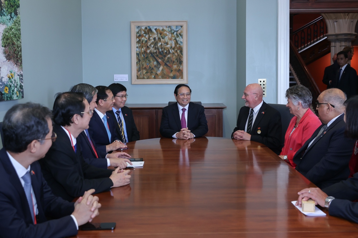 Thủ tướng Phạm Minh Chính tiếp Chủ tịch Hội Hữu nghị New Zealand - Việt Nam