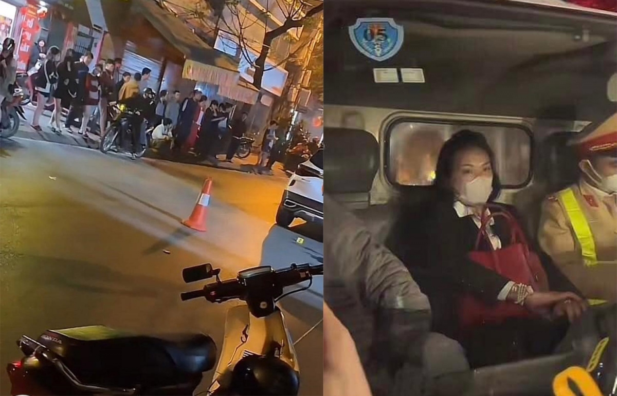 Phạt 35 triệu đồng nữ tài xế vi phạm nồng độ cồn, va chạm giao thông ở Trần Cung