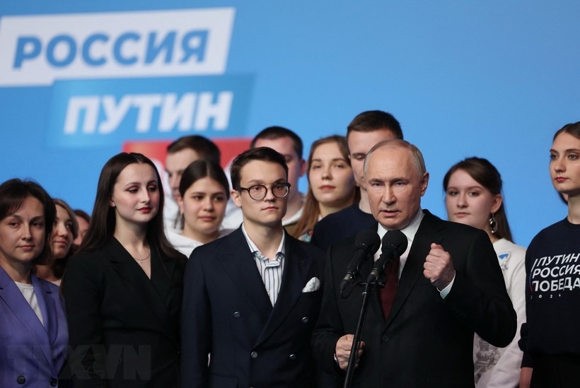 Kết quả sơ bộ bầu cử tổng thống Nga: Ông Putin giành 87,31% số phiếu