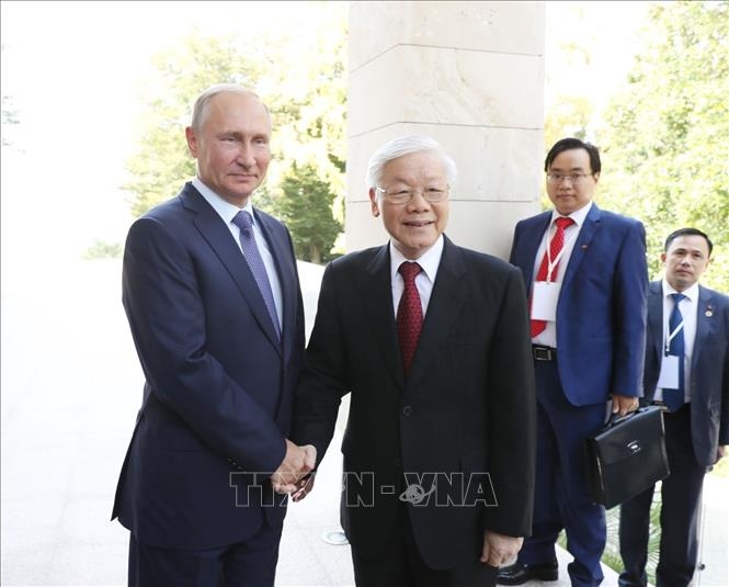 Tổng Bí thư Nguyễn Phú Trọng chúc mừng Tổng thống Putin tái đắc cử