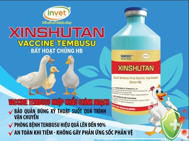 Lô vaccine phòng bệnh TEMBUSU ở thủy cầm nhập khẩu chính ngạch đầu tiên về Việt Nam