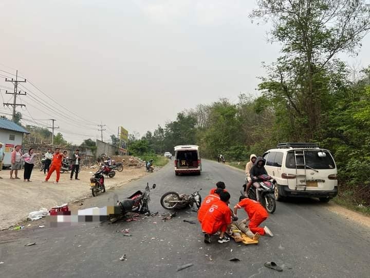 Lào ghi nhận hơn 300 vụ tai nạn giao thông dịp nghỉ năm mới Bounpimay