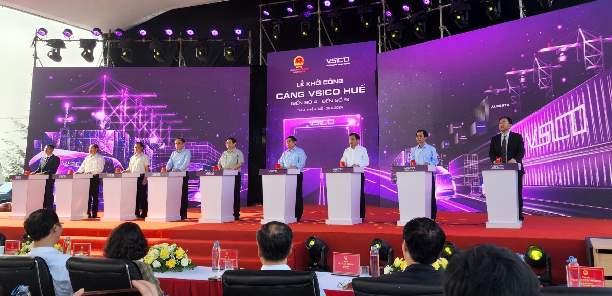 Thủ tướng Phạm Minh Chính dự lễ khởi công cảng Vsico