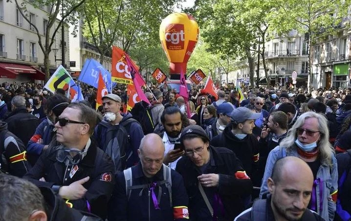 Tuần hành lớn tại Pháp nhân ngày Quốc tế Lao động