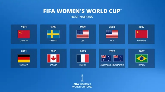 Brazil là chủ nhà của VCK World Cup nữ 2027