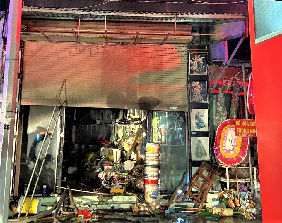 Cháy cửa hàng ở Hải Dương khiến 1 người tử vong