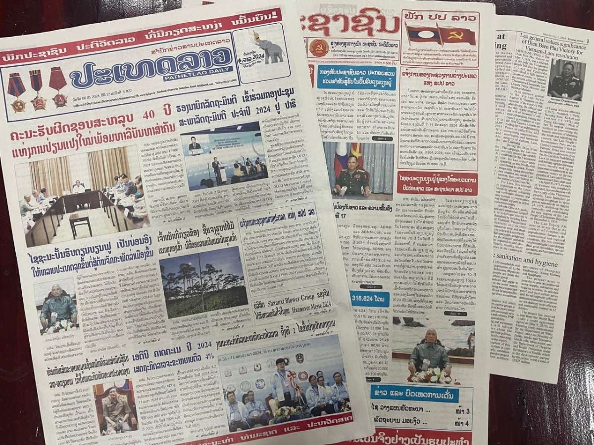 Truyền thông Lào đưa tin đậm nét về 70 năm chiến thắng Điện Biên Phủ
