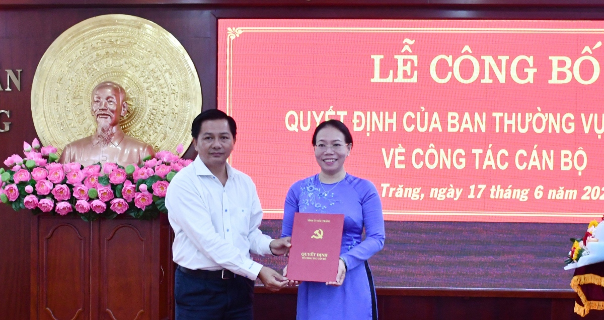 Sóc Trăng luân chuyển nữ Phó Chủ tịch UBND tỉnh làm Bí thư Thị ủy Ngã Năm