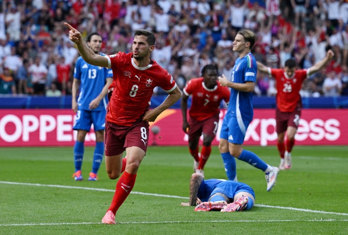 Kết quả EURO 2024: Thụy Sĩ biến Italia thành cựu vô địch