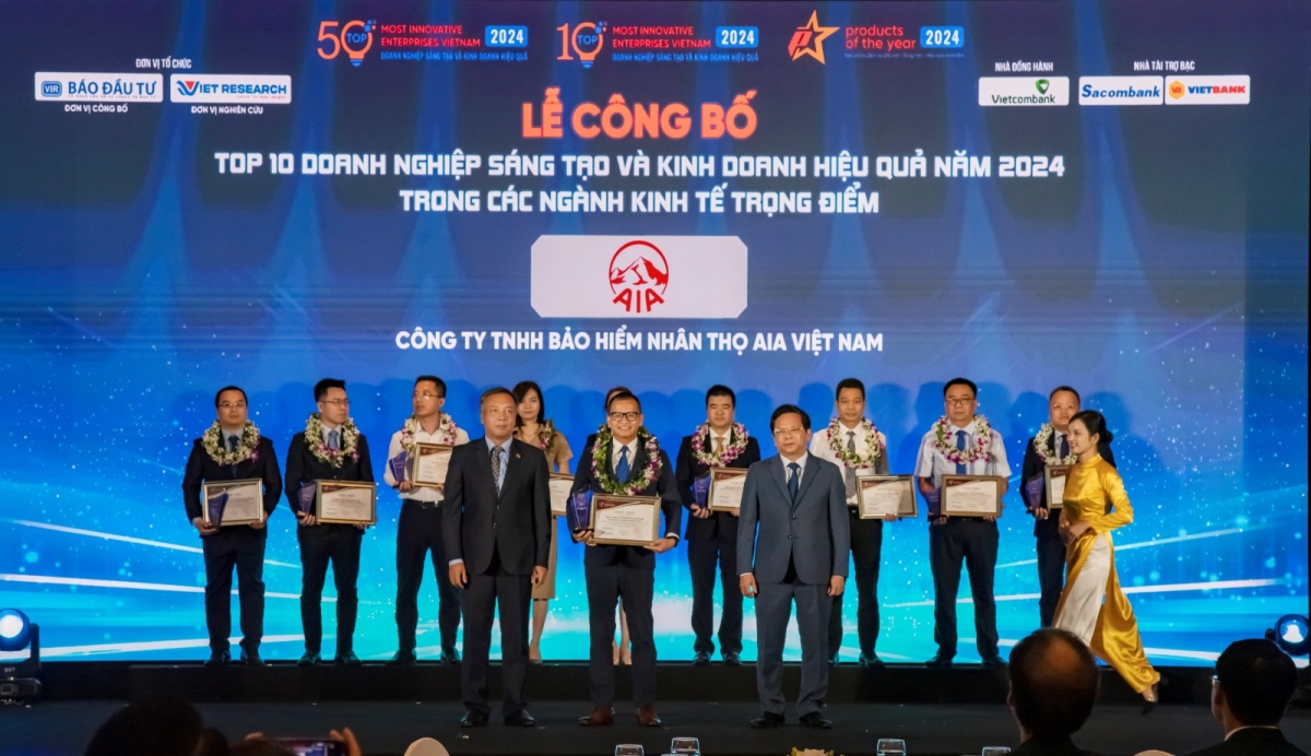AIA Việt Nam được vinh danh Doanh nghiệp Sáng tạo và Kinh doanh hiệu quả
