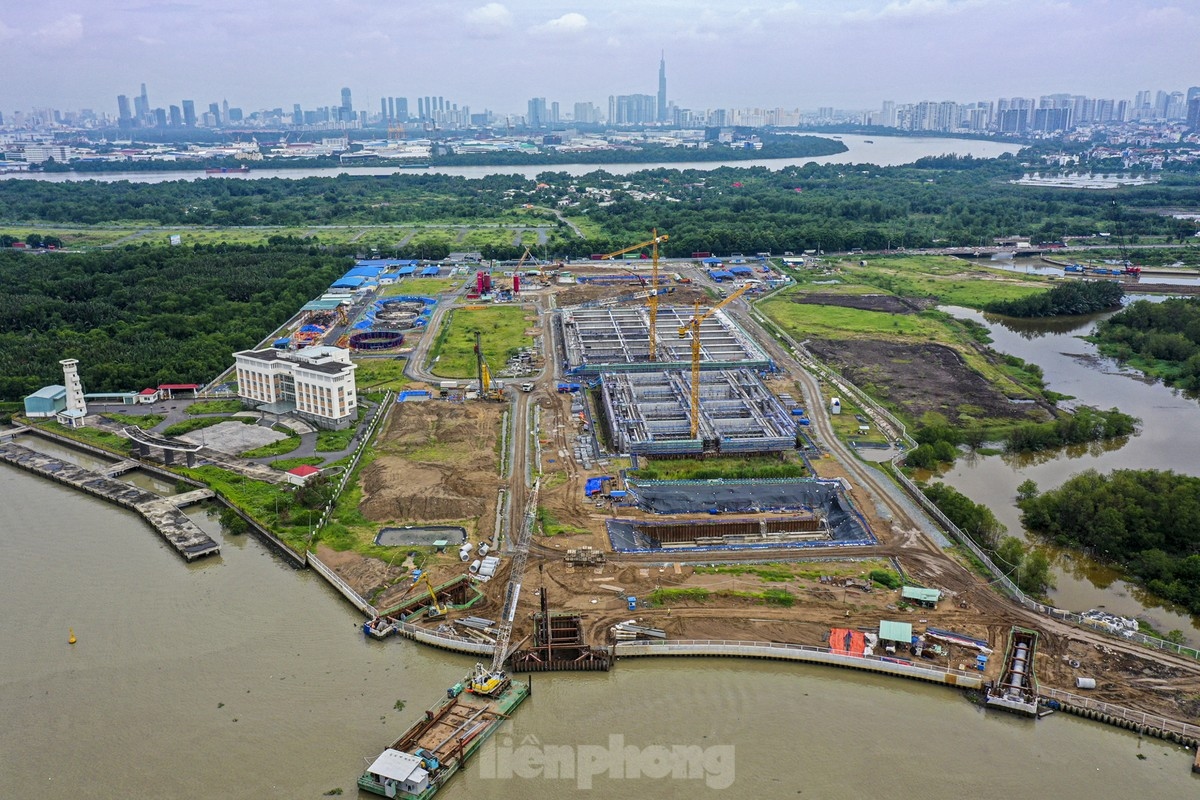 Cận cảnh nhà máy xử lý nước thải 6.000 tỷ đồng, lớn nhất Đông Nam Á tại TPHCM
