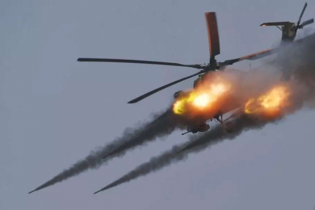 Trực thăng Nga phóng tên lửa dẫn đường phá hủy cứ điểm kiên cố của Ukraine