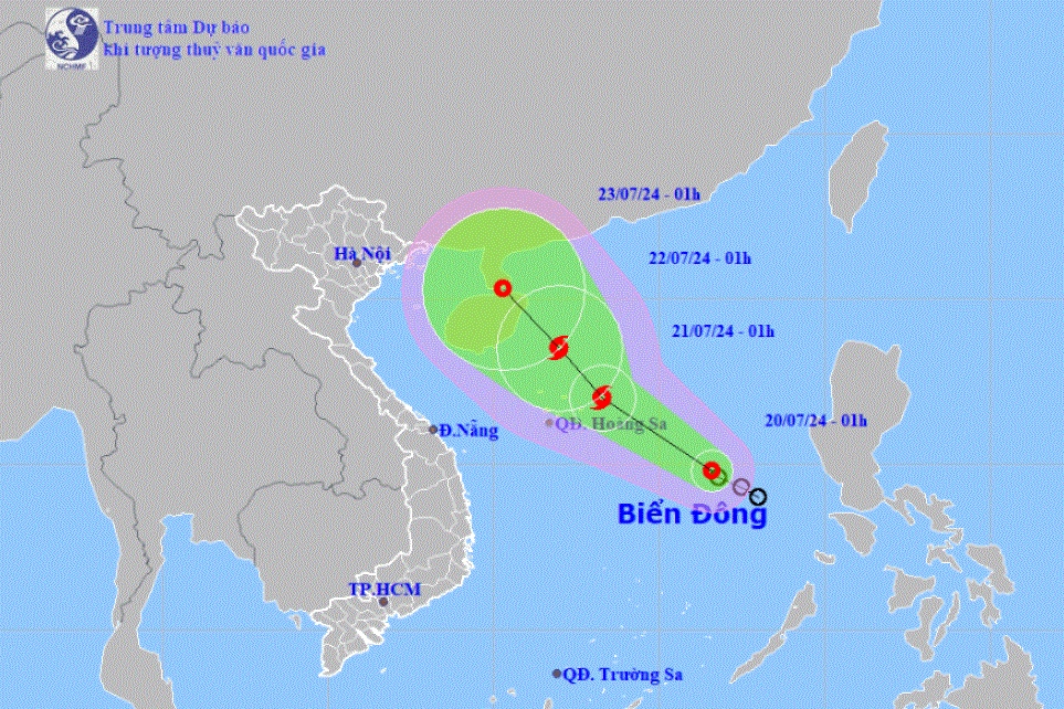 Áp thấp nhiệt đới trên Biển Đông có thể mạnh thành bão