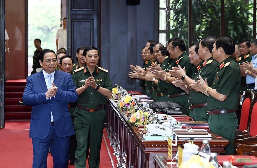 Thủ tướng Phạm Minh Chính dự Hội nghị Quân chính toàn quân