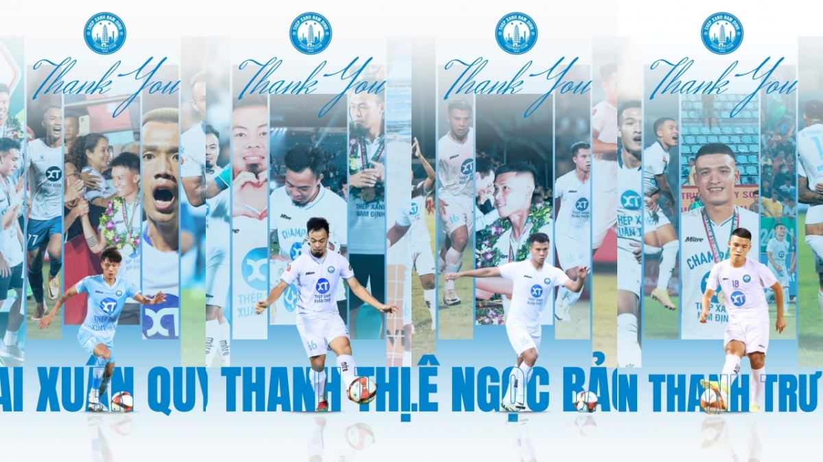Chuyển nhượng V-League mới nhất: Nam Định chia tay cùng lúc 4 cầu thủ
