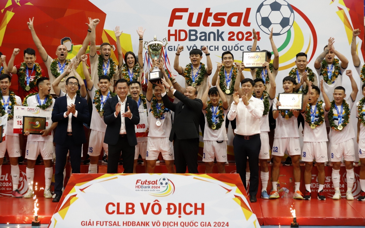 Thái Sơn Nam thâu tóm mọi danh hiệu giải Futsal HDBank Vô địch Quốc gia 2024