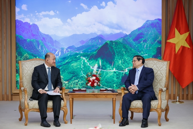 Thủ tướng Phạm Minh Chính tiếp Tổng Thư ký Ban Dân vận Đảng Nhân dân Campuchia