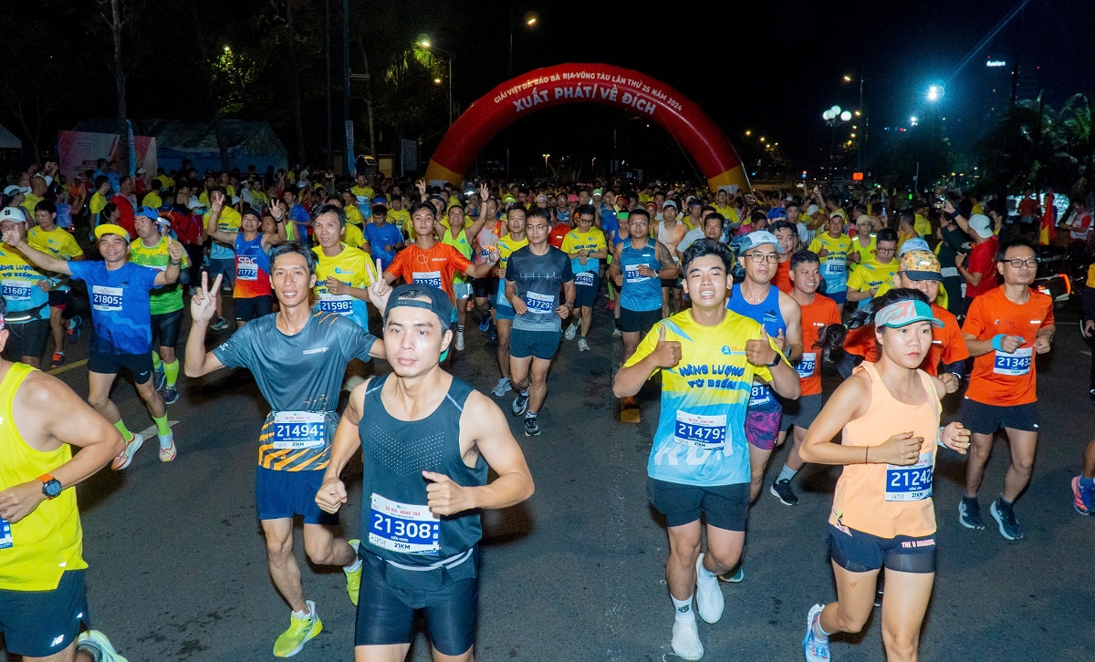 Gần 3.200 runners trải nghiệm cung đường ven biển ở TP.Vũng Tàu
