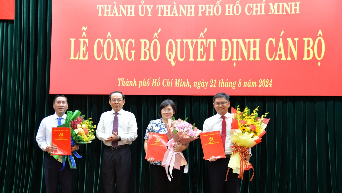 Ban Bí thư chuẩn y 4 cán bộ tham gia Ban Thường vụ Thành ủy TP.HCM