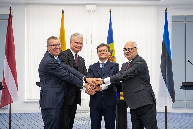 Các nhà lãnh đạo Baltic ký tuyên bố ủng hộ Moldova gia nhập EU