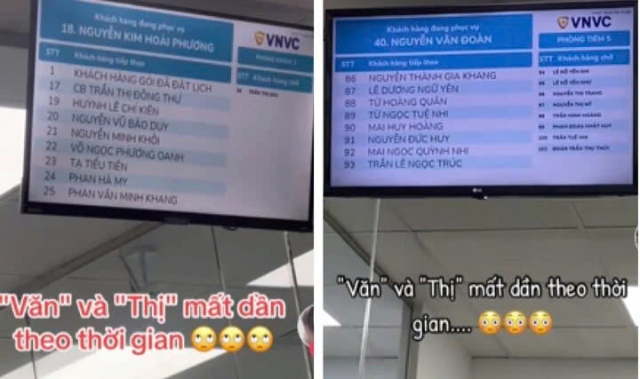 9X là thế hệ cuối cùng có chữ 'Văn' hoặc 'Thị' trong tên gọi?