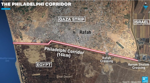 Ai Cập tái khẳng định về việc Israel phải rút quân hoàn toàn khỏi cửa khẩu Rafah và hành lang Philadelphi