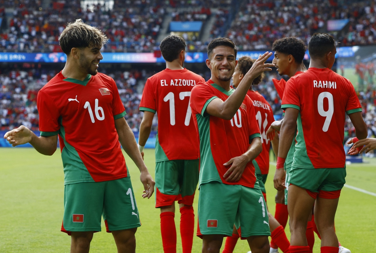 Kết quả bóng đá nam Olympic Paris 2024: Morocco vào bán kết sau trận thắng đậm