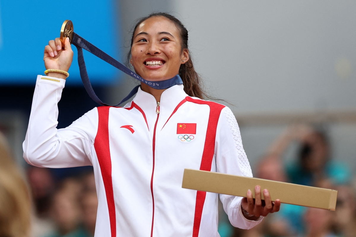 Quần vợt Trung Quốc giành HCV lịch sử ở Olympic Paris 2024