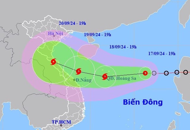 Áp thấp nhiệt đới có khả năng mạnh lên thành bão cấp 8-9