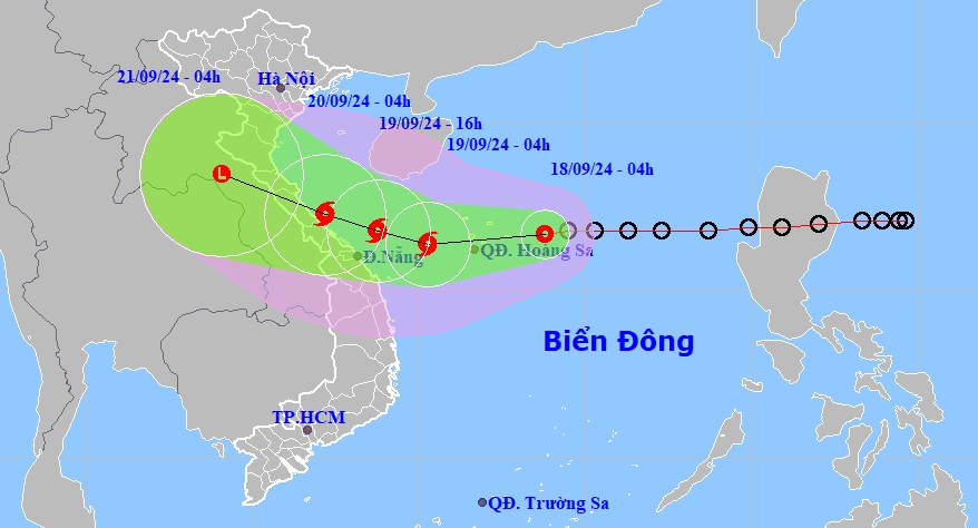 Áp thấp nhiệt đới có khả năng mạnh lên thành bão cấp 8, giật cấp 10