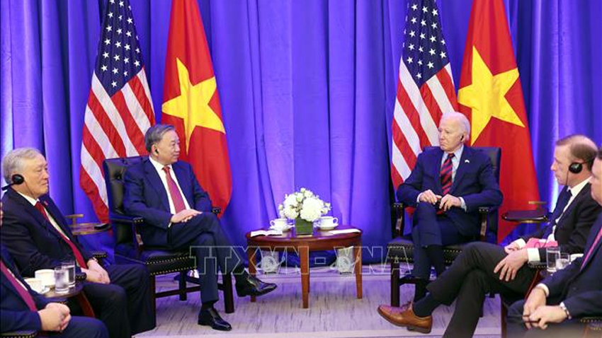 Tổng Bí thư, Chủ tịch nước Tô Lâm gặp Tổng thống Hoa Kỳ Joe Biden