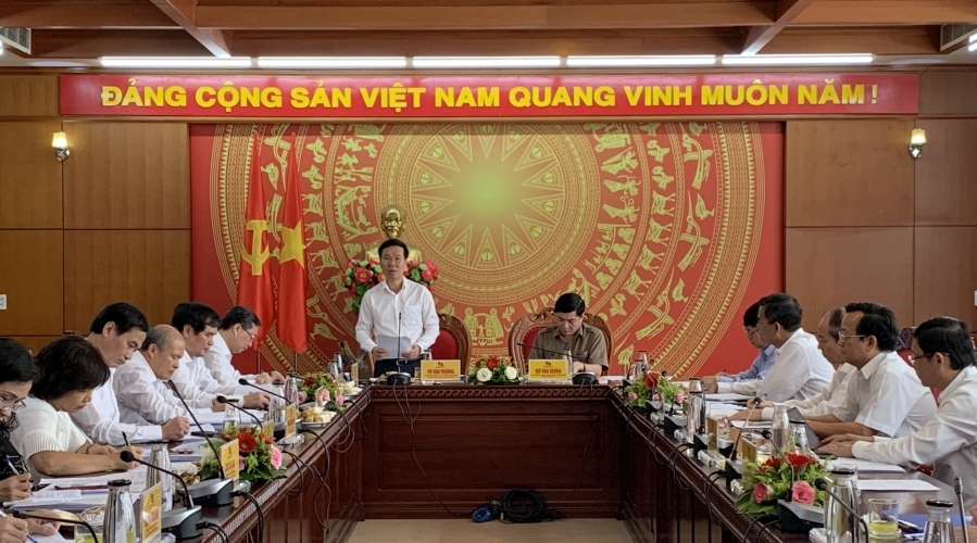 Ông Võ Văn Thưởng làm việc với Ban Thường vụ Tỉnh ủy Đắk Lắk