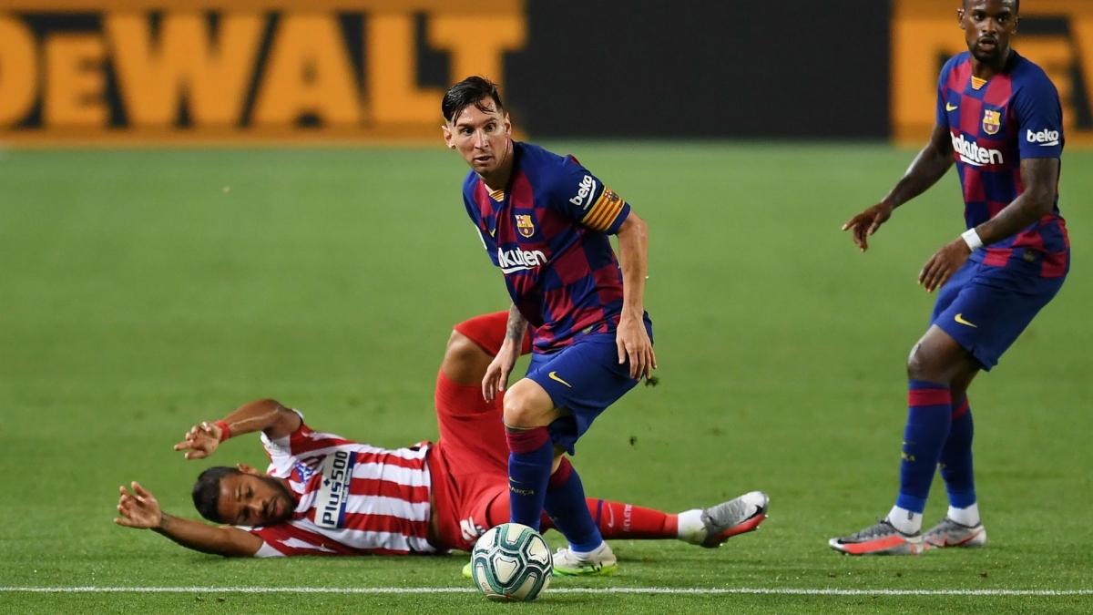 Messi ghi bàn, Barca bị Atletico cầm hòa và hụt hơi trong cuộc đua vô địch